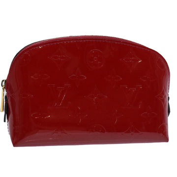 LOUIS VUITTON Vernis Pochette Cosmetic PM Rouge Grunadine M91746 LV Auth 62891