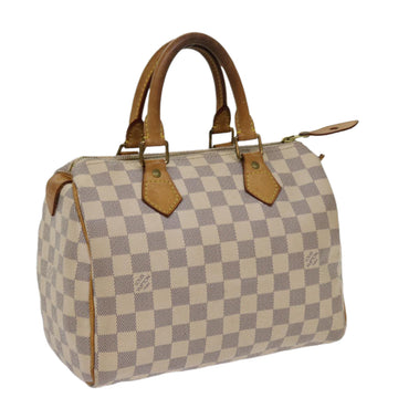 LOUIS VUITTON Damier Azur Speedy 25 Hand Bag N41534 LV Auth 63377