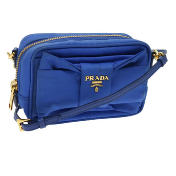 PRADA Shoulder Bag Nylon Blue Auth 64052