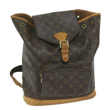 LOUIS VUITTON Monogram Montsouris GM Backpack M51135 LV Auth 64159