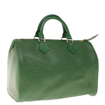 LOUIS VUITTON Epi Speedy 30 Hand Bag Borneo Green M43004 LV Auth 64977