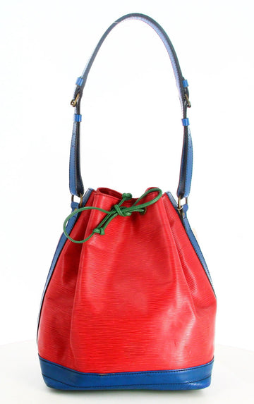 1991 Louis Vuitton Leather Handbag Epi Tricolor Noe
