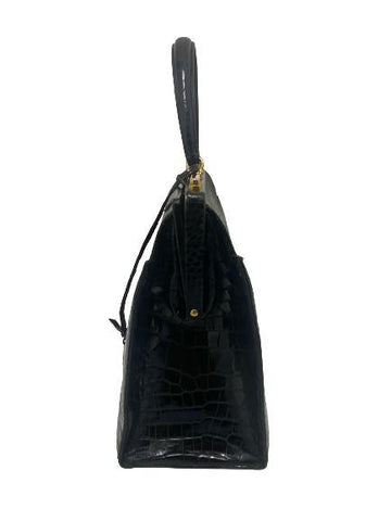 Hermes 404 bag in Black Croco