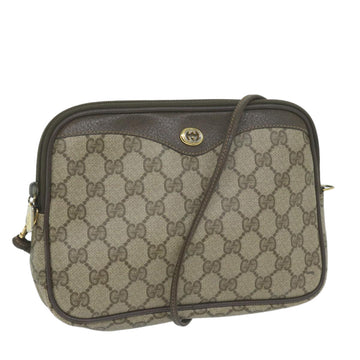 GUCCI GG Supreme Shoulder Bag PVC Beige 97 02 068 Auth 66060