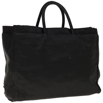 PRADA Tote Bag Nylon Black Auth 66384