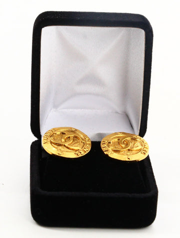 Chanel Gold Clip Earrings
