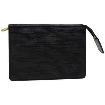 LOUIS VUITTON Epi TroussePoche Toilette 15 Pouch Black LV Auth 66536