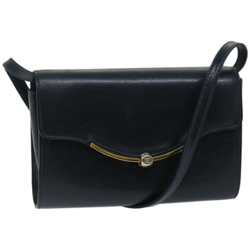 GUCCI Shoulder Bag Leather Black Auth 67527