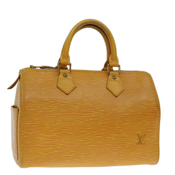 LOUIS VUITTON Epi Speedy 25 Hand Bag Tassili Yellow M43019 LV Auth 67674