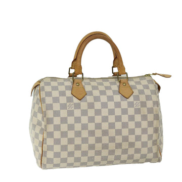 LOUIS VUITTON Damier Azur Speedy 30 Hand Bag N41533 LV Auth 68405