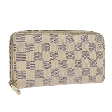 LOUIS VUITTON Damier Azur Zippy Wallet Long Wallet N63503 LV Auth 68423