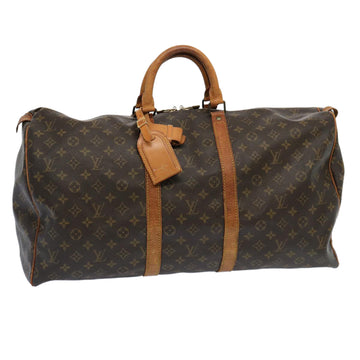 LOUIS VUITTON Monogram Keepall 55 Boston Bag M41424 LV Auth 68768