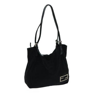 FENDI Shoulder Bag Nylon Black Auth 68890