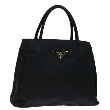 PRADA Hand Bag Nylon Black Auth 68959