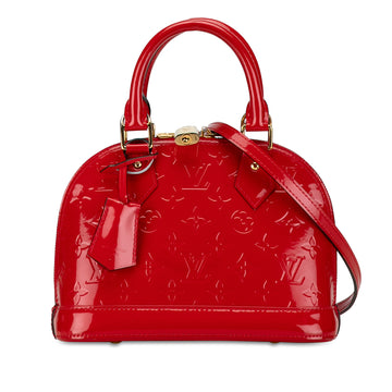 LOUIS VUITTON Monogram Vernis Alma BB Satchel