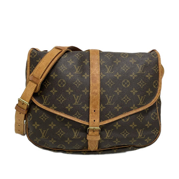 LOUIS VUITTON Monogram Saumur 35 Crossbody Bag