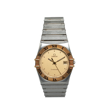 Omega Quartz Stainless Steel Constellation Watch