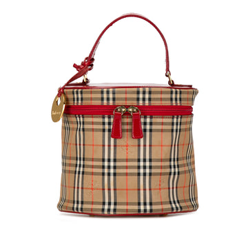 BURBERRY Haymarket Check Vanity Bag