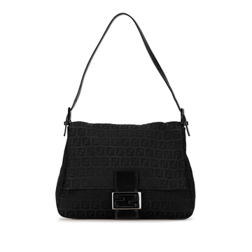 FENDI Zucchino Canvas Mamma Forever Shoulder Bag