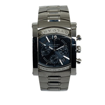 BVLGARI Automatic Stainless Steel Assioma Chronograph Watch