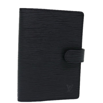 LOUIS VUITTON Epi Agenda PM Day Planner Cover Black R20052 LV Auth 70286