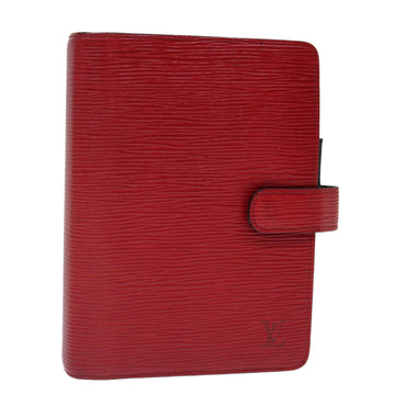 LOUIS VUITTON Epi Agenda MM Day Planner Cover Red R20047 LV Auth 70297