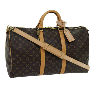 LOUIS VUITTON Monogram Keepall Bandouliere 50 Boston Bag M41416 LV Auth 70761A