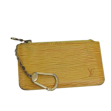 LOUIS VUITTON Epi Pochette Cles Coin Purse Yellow M63809 LV Auth 71369