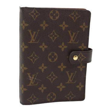 LOUIS VUITTON Monogram Agenda MM Day Planner Cover R20105 LV Auth 71408