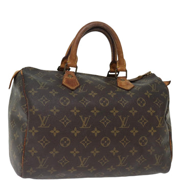 LOUIS VUITTON Monogram Speedy 30 Hand Bag M41526 LV Auth 71477