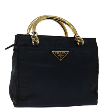 PRADA Hand Bag Nylon Navy Auth 71498