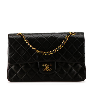 CHANEL Medium Classic Lambskin Double Flap Shoulder Bag