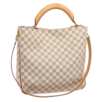 LOUIS VUITTON Damier Azur Sophie Shoulder Bag 2way N41216 LV Auth 71603A