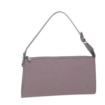 LOUIS VUITTON Epi Pochette Accessoires Accessory Pouch Lilac M52982 Auth 71672