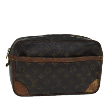 LOUIS VUITTON Monogram Compiegne 28 Clutch Bag M51845 LV Auth 71692