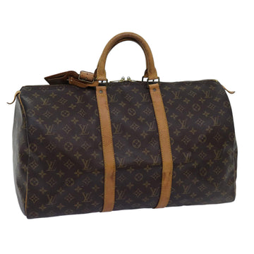 LOUIS VUITTON Monogram Keepall 50 Boston Bag M41426 LV Auth 71751