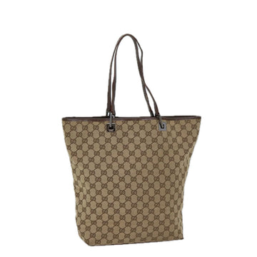 GUCCI GG Canvas Tote Bag Beige 001 1098 Auth 71799