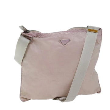 PRADA Shoulder Bag Nylon Pink Auth 71905