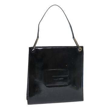 GUCCI Shoulder Bag Patent leather Black 001 1013 3037 Auth 71915