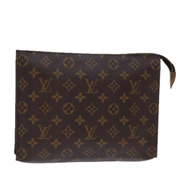 LOUIS VUITTON Monogram Poche Toilette 26 Pouch M47542 LV Auth 71929