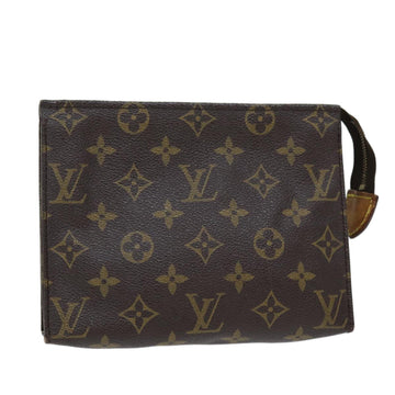 LOUIS VUITTON Monogram Poche Toilette 19 Pouch M47544 LV Auth 71931