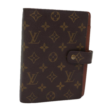 LOUIS VUITTON Monogram Agenda MM Day Planner Cover R20105 LV Auth 71932