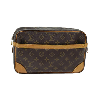 LOUIS VUITTON Monogram Compiegne 28 Clutch Bag M51845 LV Auth 71938