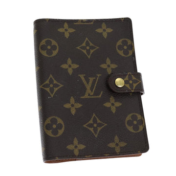 LOUIS VUITTON Monogram Agenda PM Day Planner Cover R20005 LV Auth 71948