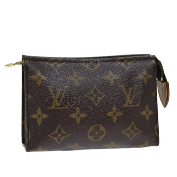 LOUIS VUITTON Monogram Poche Toilette 15 Pouch M47546 LV Auth 71952