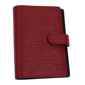 LOUIS VUITTON Epi Agenda PM Day Planner Cover Red R20057 LV Auth 71955