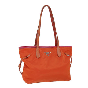 PRADA Tote Bag Nylon Orange Auth 72024