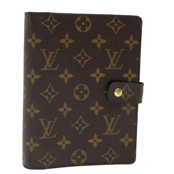 LOUIS VUITTON Monogram Agenda MM Day Planner Cover R20105 LV Auth 72037