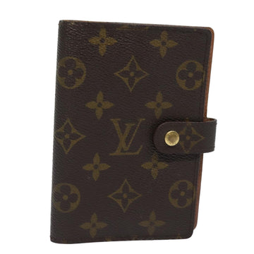 LOUIS VUITTON Monogram Agenda PM Day Planner Cover R20005 LV Auth 72058