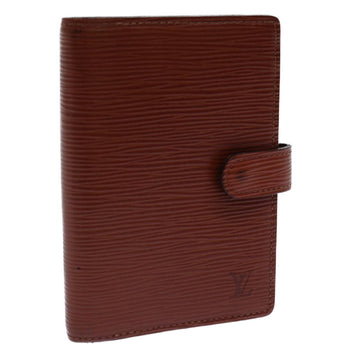 LOUIS VUITTON Epi Agenda PM Day Planner Cover Brown R20053 LV Auth 72084